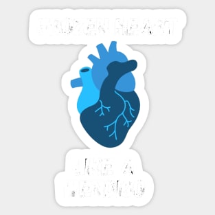 Frozen heart like a wendigo - Horror Sticker